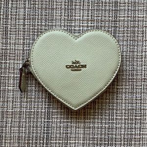 COACH heart coin purse
